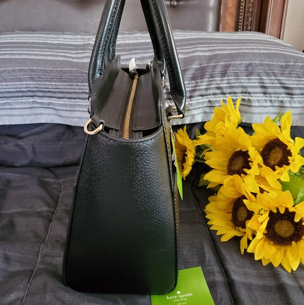 Kate Spade ♠️ Black Satchel Womens Handbag - Picture 4 of 8